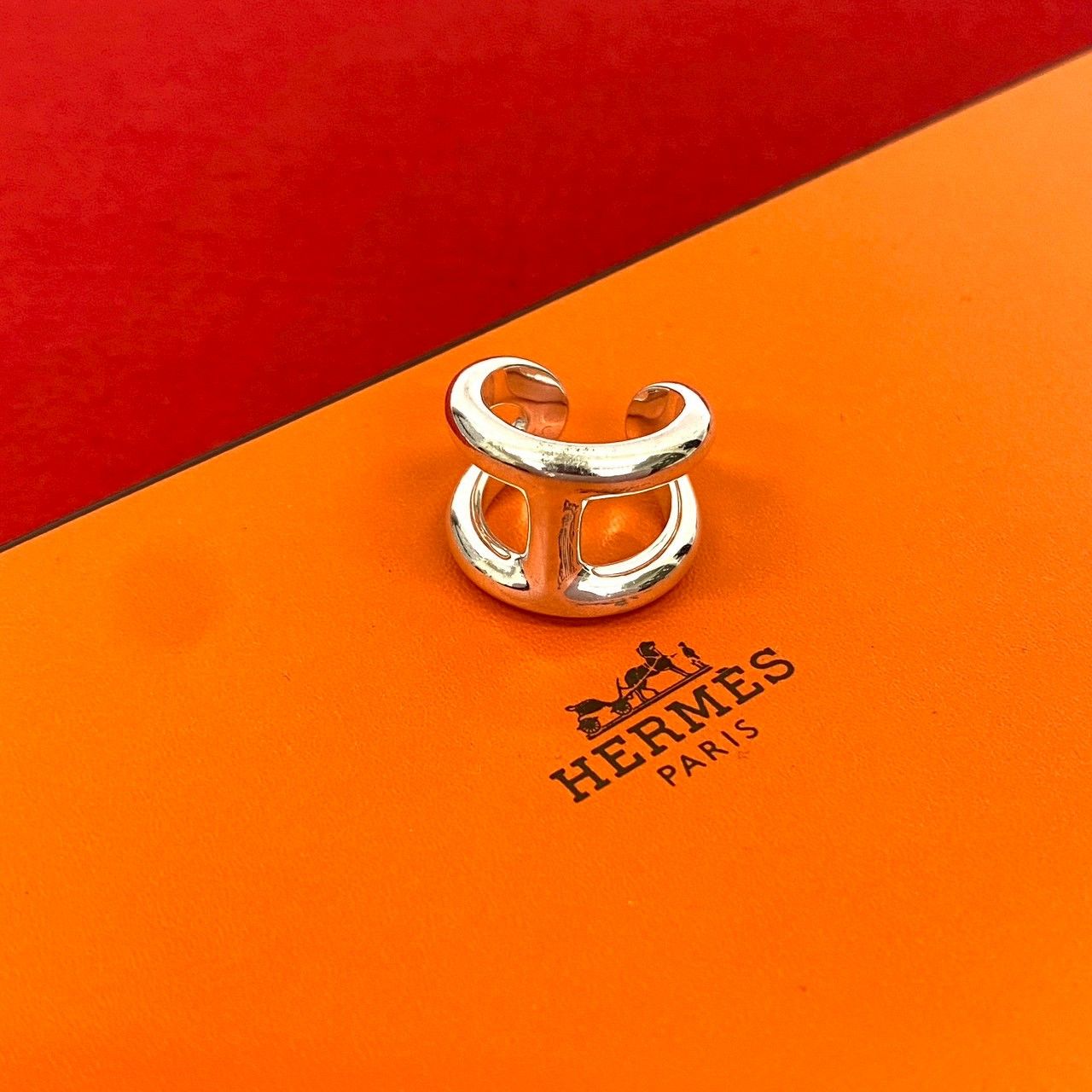 極 美品 希少品 HERMES エルメス オスモズ GM シルバー925