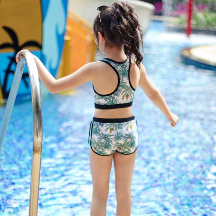 スクール水着　プール セパレート 子供服 水着 女の子 3点セット ラッシュガード スクール水着 小学生 中学生 スイミング 温泉用 海水浴 スイムウェア 水遊び 半袖  キッズ水着 プール 紫外線対策 送料無料#wtf927 - メルカリ