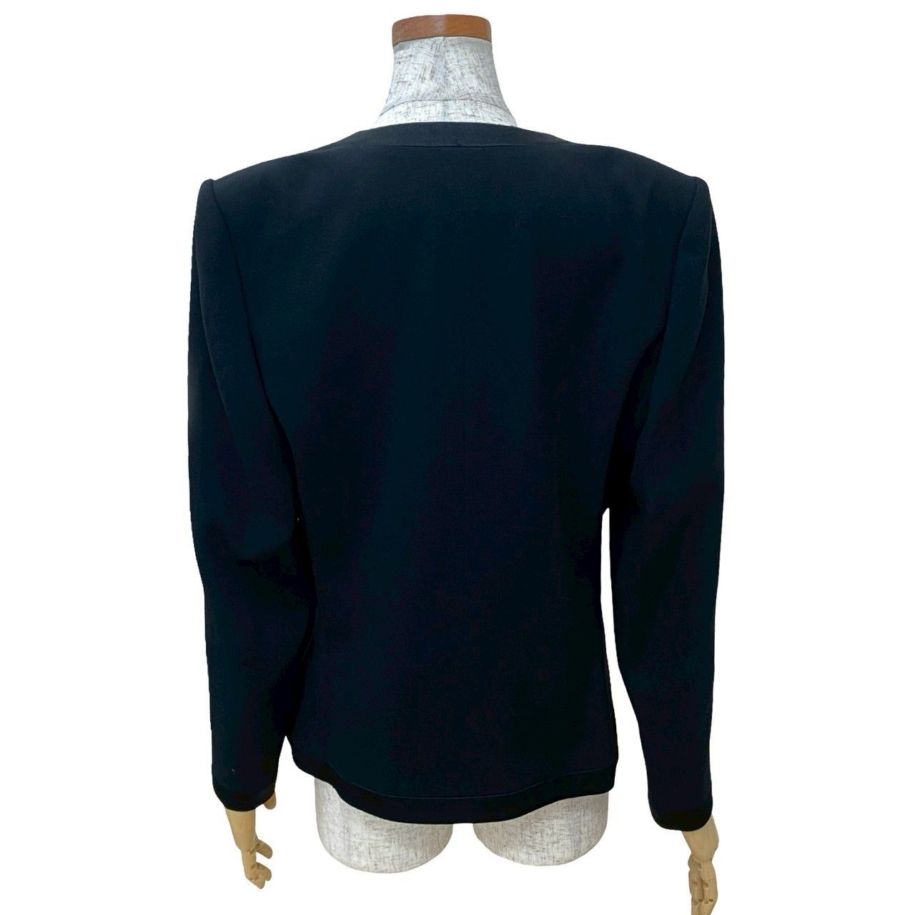 GIVENCHY ジバンシィ ジバンシー ノーカラージャケット 14サイズ アウター レディース ブラック 135-6