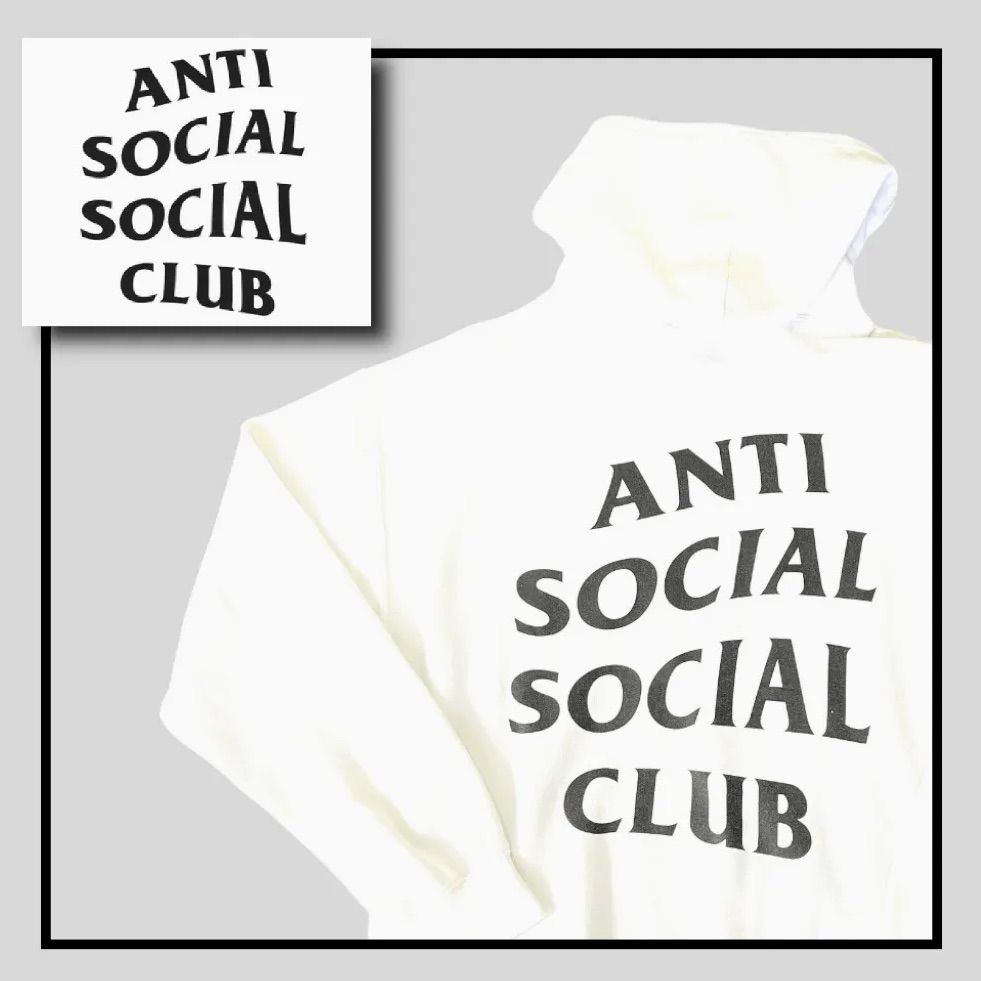 ANTI SOCIAL SOCIAL CLUB アンチソーシャルソーシャルクラブ パーカー プルオーバー ホワイト サイズ M メンズ レディース  MADE IN USA