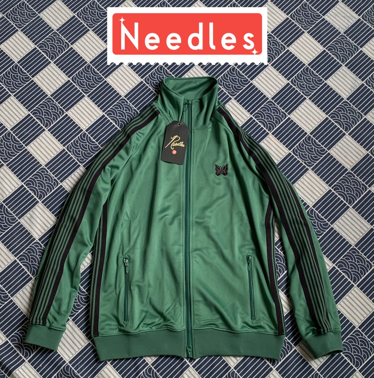 Needlesニードルストラックジャケット 濃い緑色