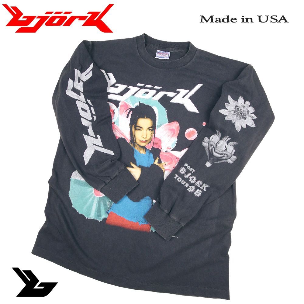 317 BJORK ビョーク ロンT bjork ビヨーク 長袖 Tシャツ 美品 USA製 