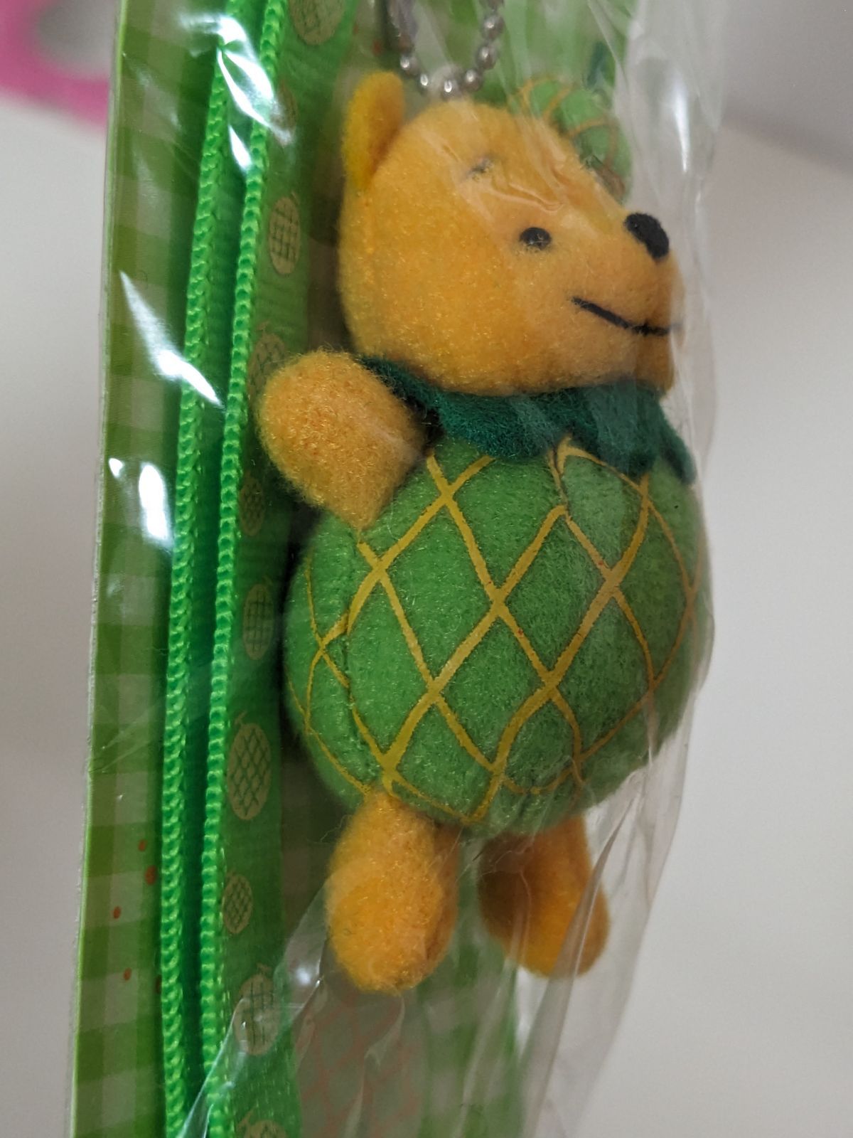 激 メロン着ぐるみプーさんストラップ