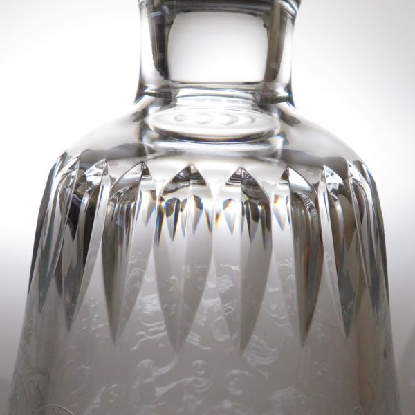 バカラ デキャンタ パルメクリスタルエッチング不死鳥