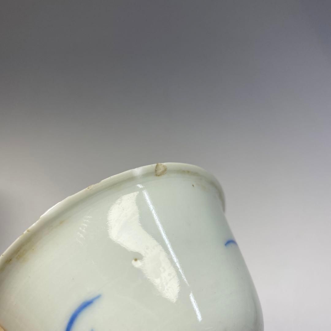 中国清朝期 青花煎茶碗3客 直径約8㎝ 東Y6-0703①タカチ 【公式通販】