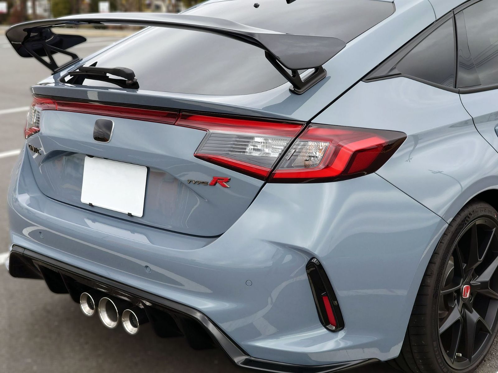 Tint+再利用できるエンブレム スモークフィルム(ブラックスモーク5％ 前後セット) シビック FL5 タイプR  TYPE-R TypeR FL fl fl5