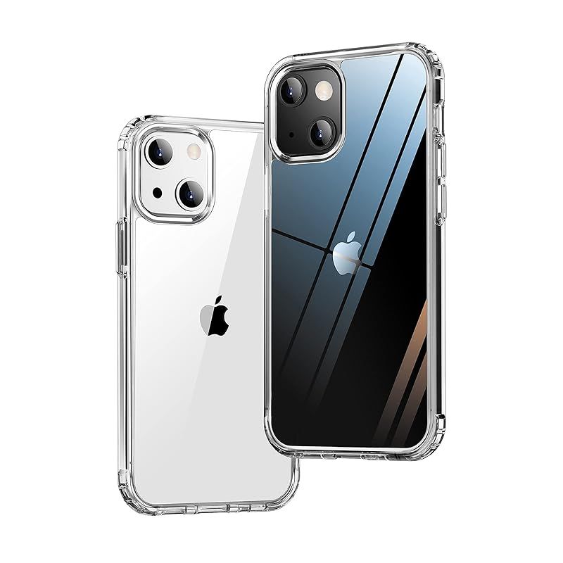 「 米軍MIL規格 ・ エアバッグ ・ HD超透明 」 ONES iPhone13 超耐衝撃 ハードケース 〔 傷防止・強化PC保護板 ? 高弾性・衝撃吸収・シリコンバンパー 〕『 画面保護 ・ レンズ保護 』 Qi充電 滑り止