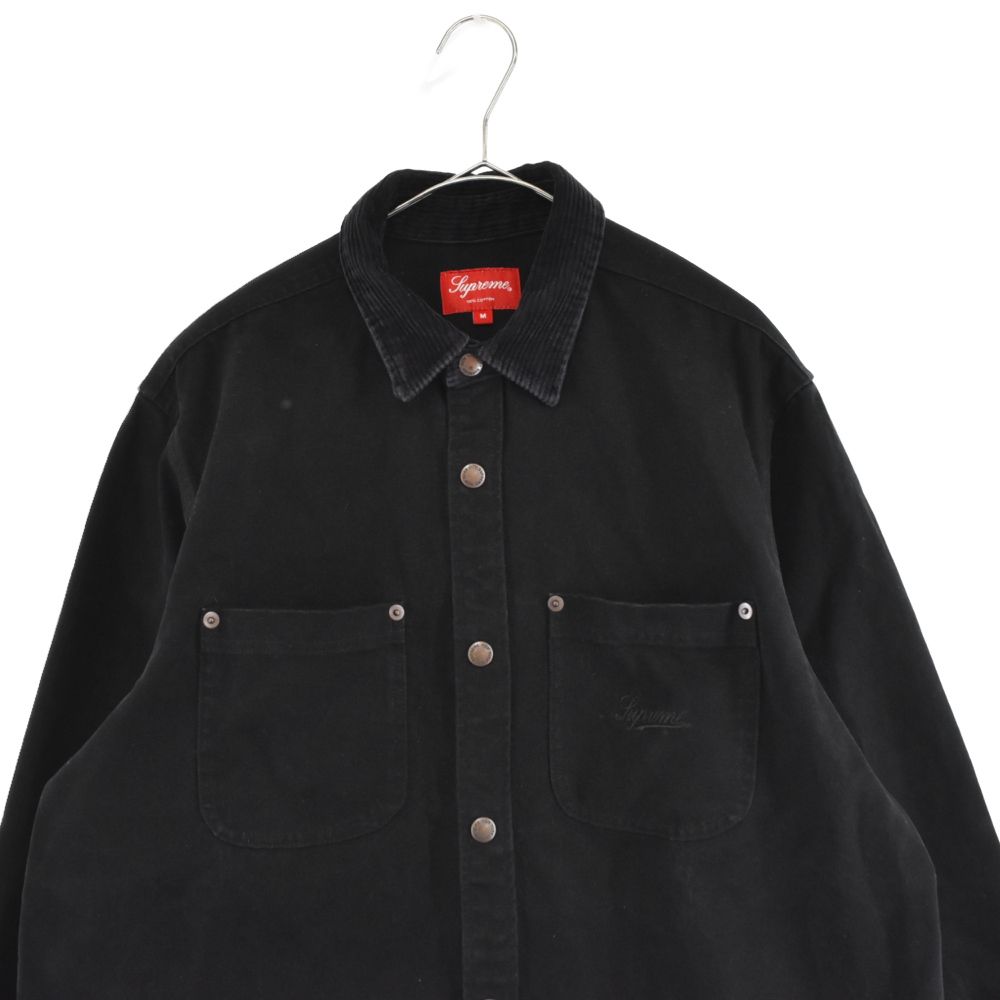 SUPREME (シュプリーム) 19AW Script Canvas Snap Shirt スクリプト
