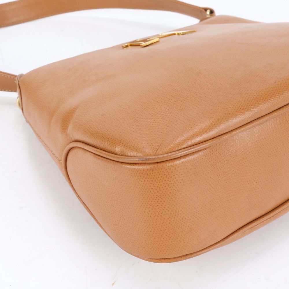 美品 ハイクラス イタリア製 レザー ショルダーバッグ 肩掛け ワン  