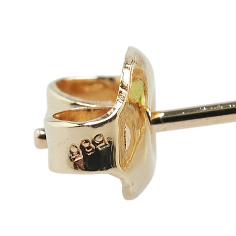 雫 モチーフ スタッド K14YG イエローゴールド レディース【1-0209039  