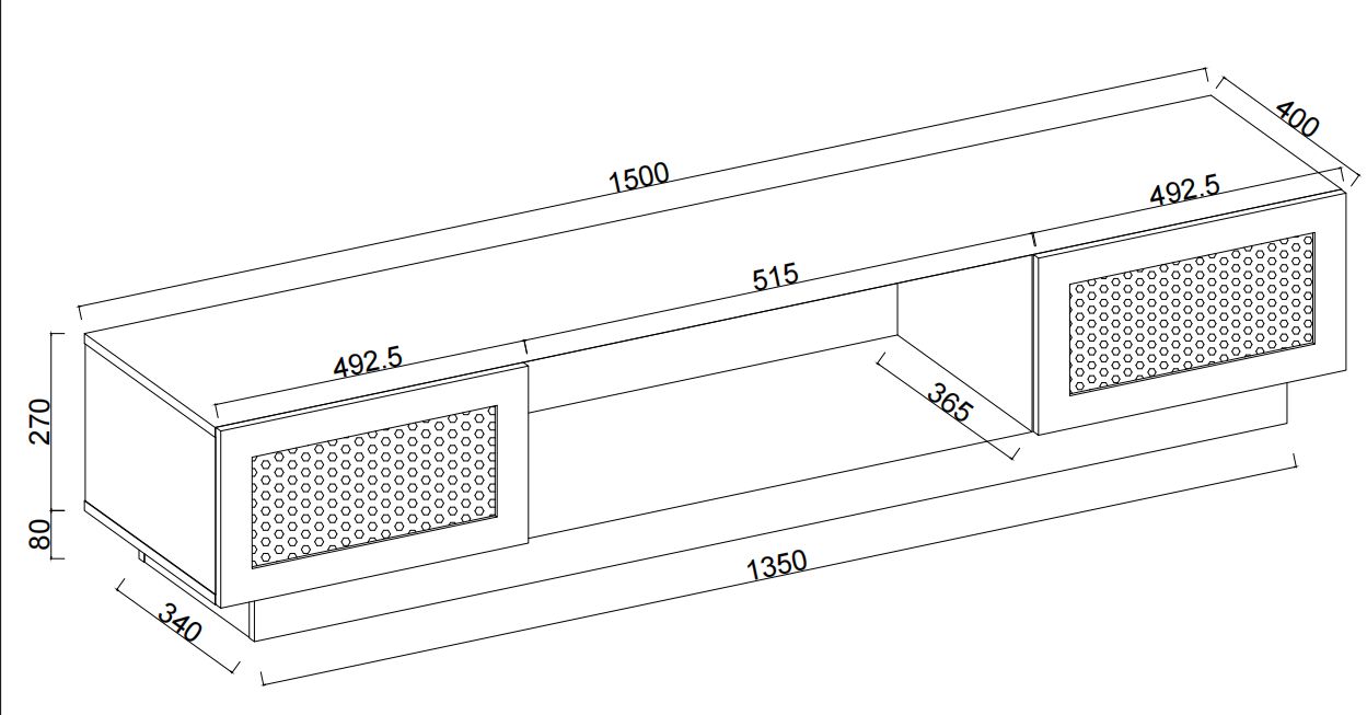 価格ｘ NANAMiテレビ台 ローボード 収納 テレビボード テレビラック リビングボード ラタン風 おしゃれ 北欧 引出し収納 TV台 TVボード ロータイプ 棚 シンプル スリム 大容量 幅150cm BROWN MARWIL-DEMENAGEMENTS_CH
