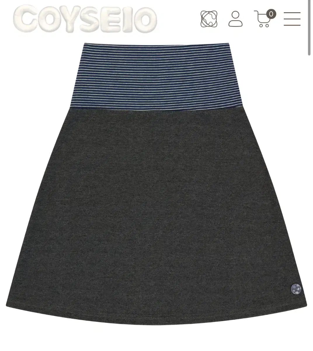 こいせいお 038 スカート ダーク グレー 2 size