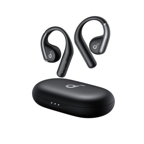 Anker Soundcore AeroFit Bluetooth 5.3 オープンイヤー型ワイヤレスイヤホン | IP57防塵防水規格| 最大42時間再生 | マルチポイント接続|PSE技術基準適合 ブラック