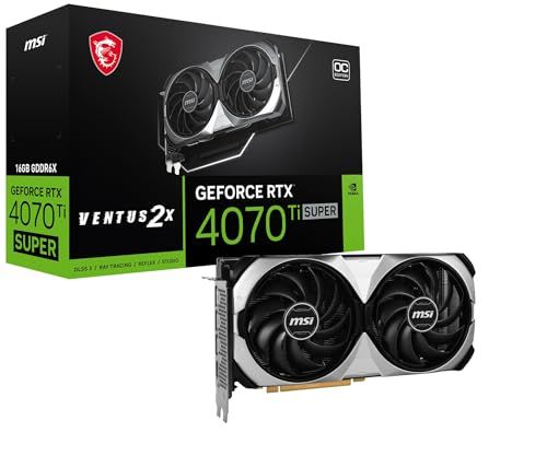 MSI GeForce RTX 4070Ti SUPER 16G VENTUS 2X OC/A PCIe4.0 約3スロ