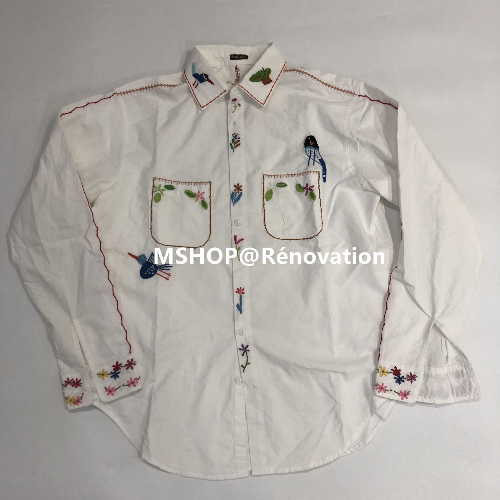 KAPITAL Chambray Work Shirt シャンブレー ワークシャツ マグパイ刺繍