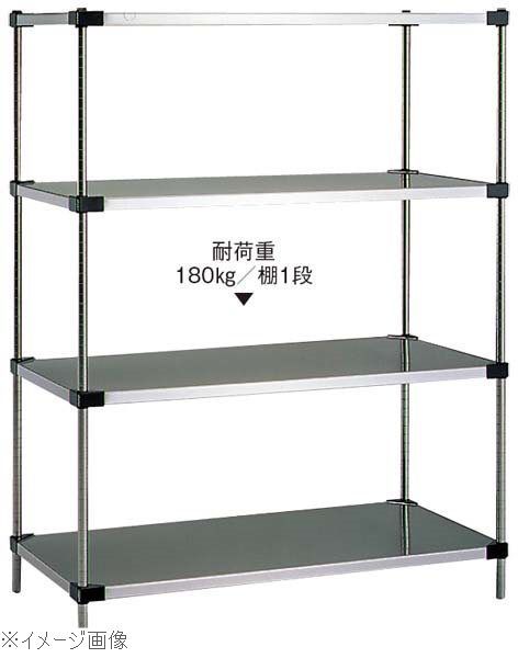 304ソリッドオールステンレス エレクター シェルフ ERECTA 幅106.3x奥行61.4cmx高さ219.7cm PSポール ダイカスト・アジャストボルト付 4段 業務用 304ソリッドオールステンレス エレクター シェルフ ERECTA 幅91.1x奥行