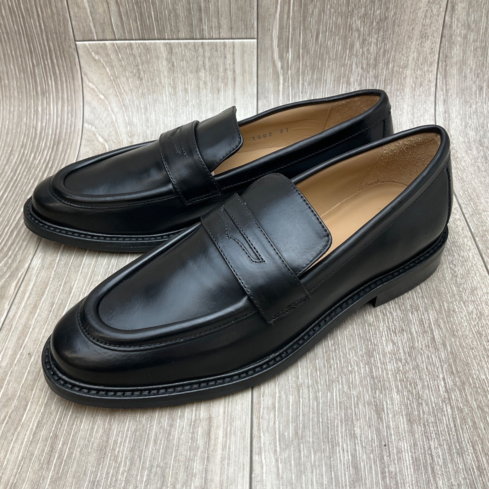 アウトレット ARTIGIANA FIRENZE◆レザーローファー◆ブラック◆イタリア製 PASCUCCI パスクッチ 黒革靴 モカシン スリッポン1002