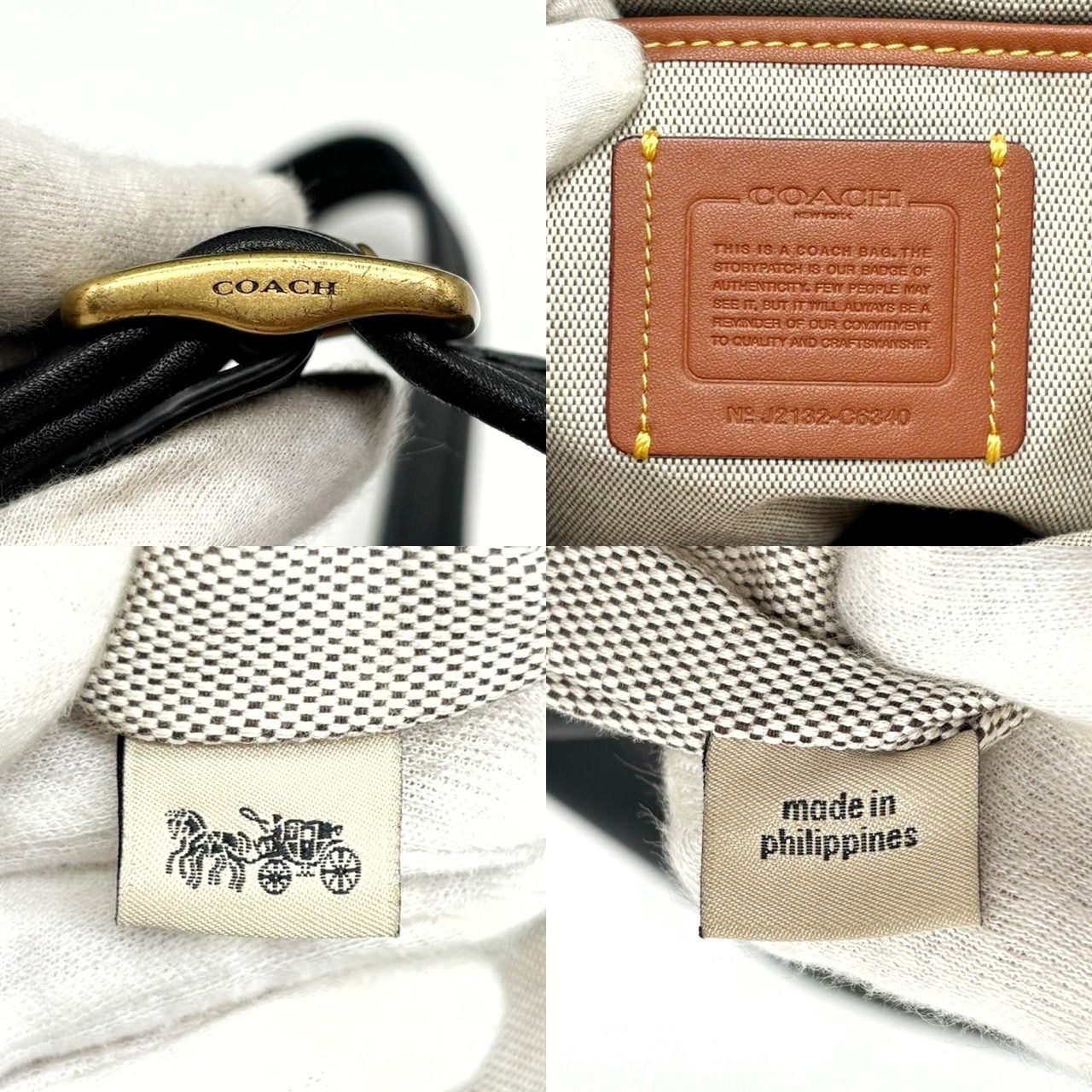 ✨良品✨ COACH コーチ 2way ワンショルダーバッグ トートバッグ 