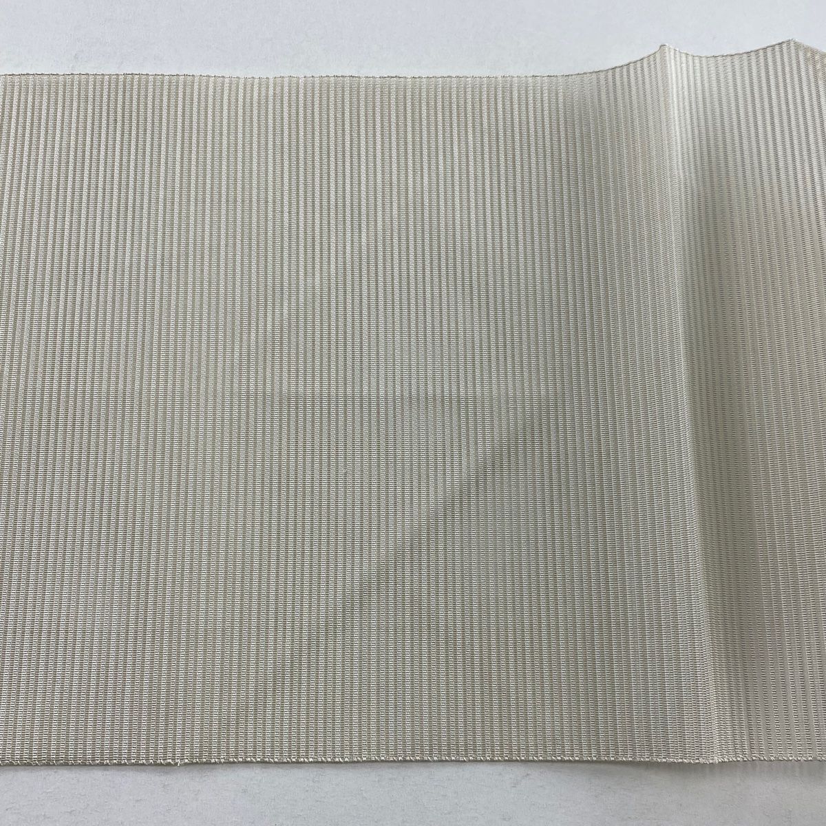 B 美品 唐草唐花 ベージュ 六通 正絹 夏物 絽 紗 羅 松葉仕立て名古屋帯 B 美品 唐草唐花 ベージュ 六通 正絹 夏物 絽 紗 羅 松葉仕立て
