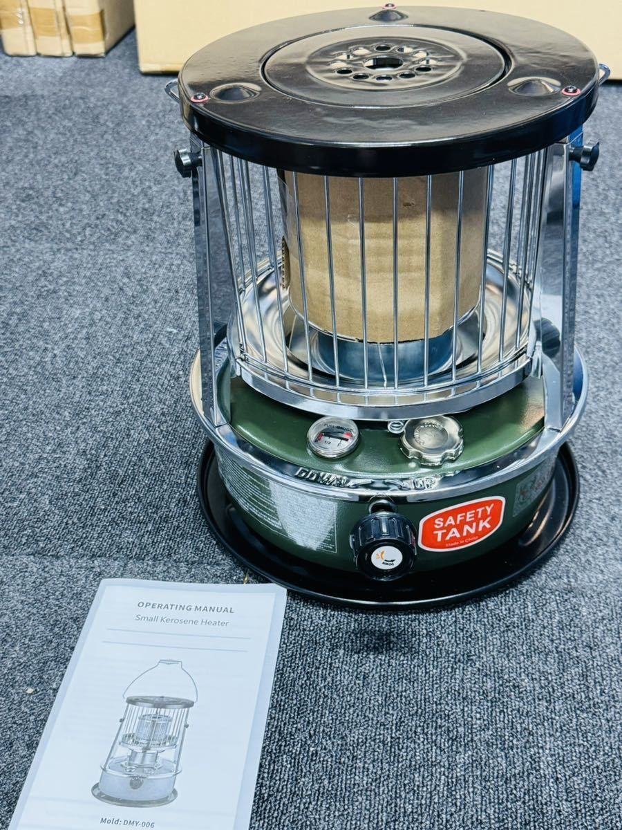 石油ストーブ 360°対流型加熱 灯油ストーブ 電源不要 ストーブランプ 急速加熱 調節 な炎付き 360°高速暖房 タンク容量4.5L