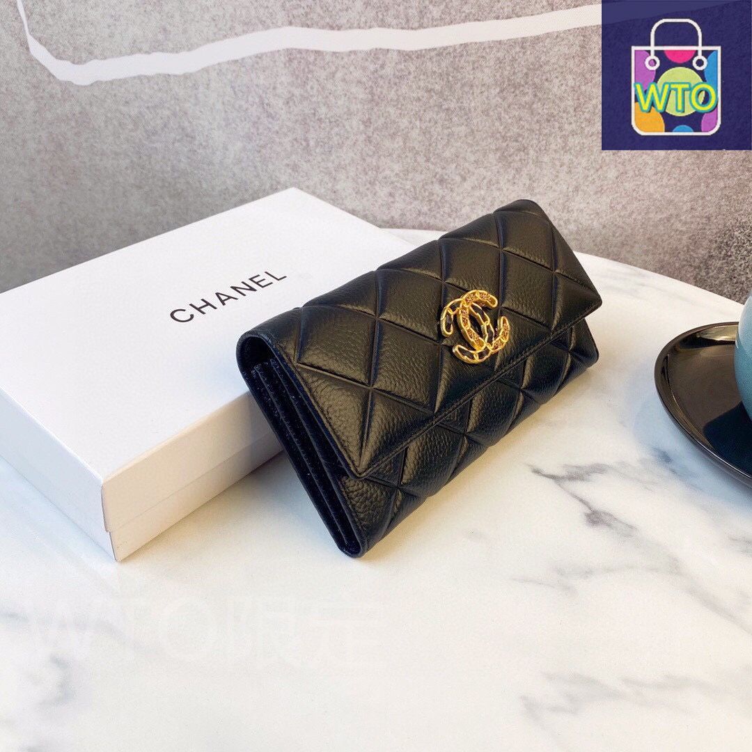 【CHANEL】ヴェルヴェット　財布 楽天市場】≪Brand new≫ CHANEL Flap Long Walette Black Gold