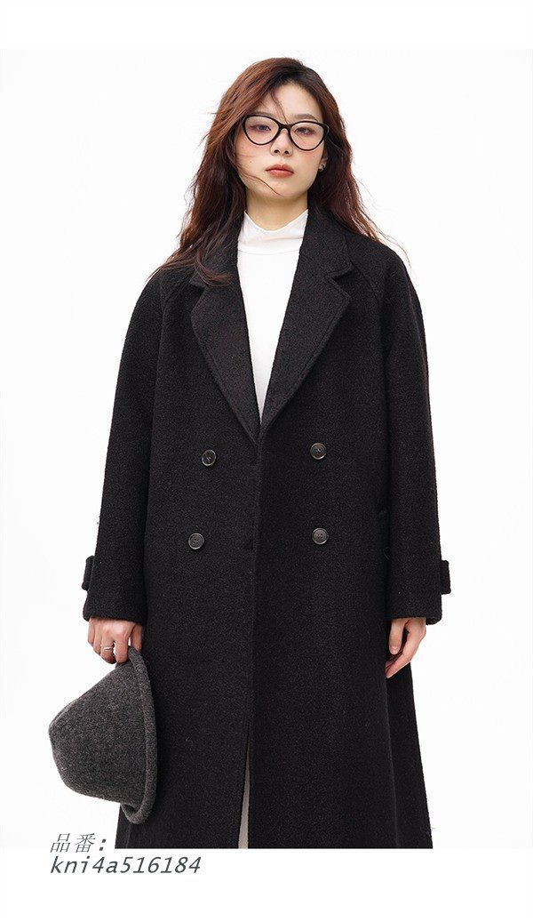 アンドラブ エコファーが心地よいブークレービジューボタンコート／3L