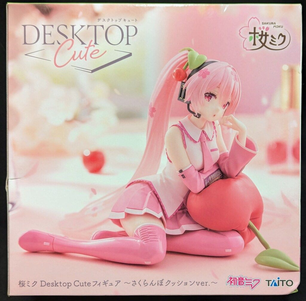 タイトー Desktop Cute フィギュア 桜ミク さくらんぼクッションVer