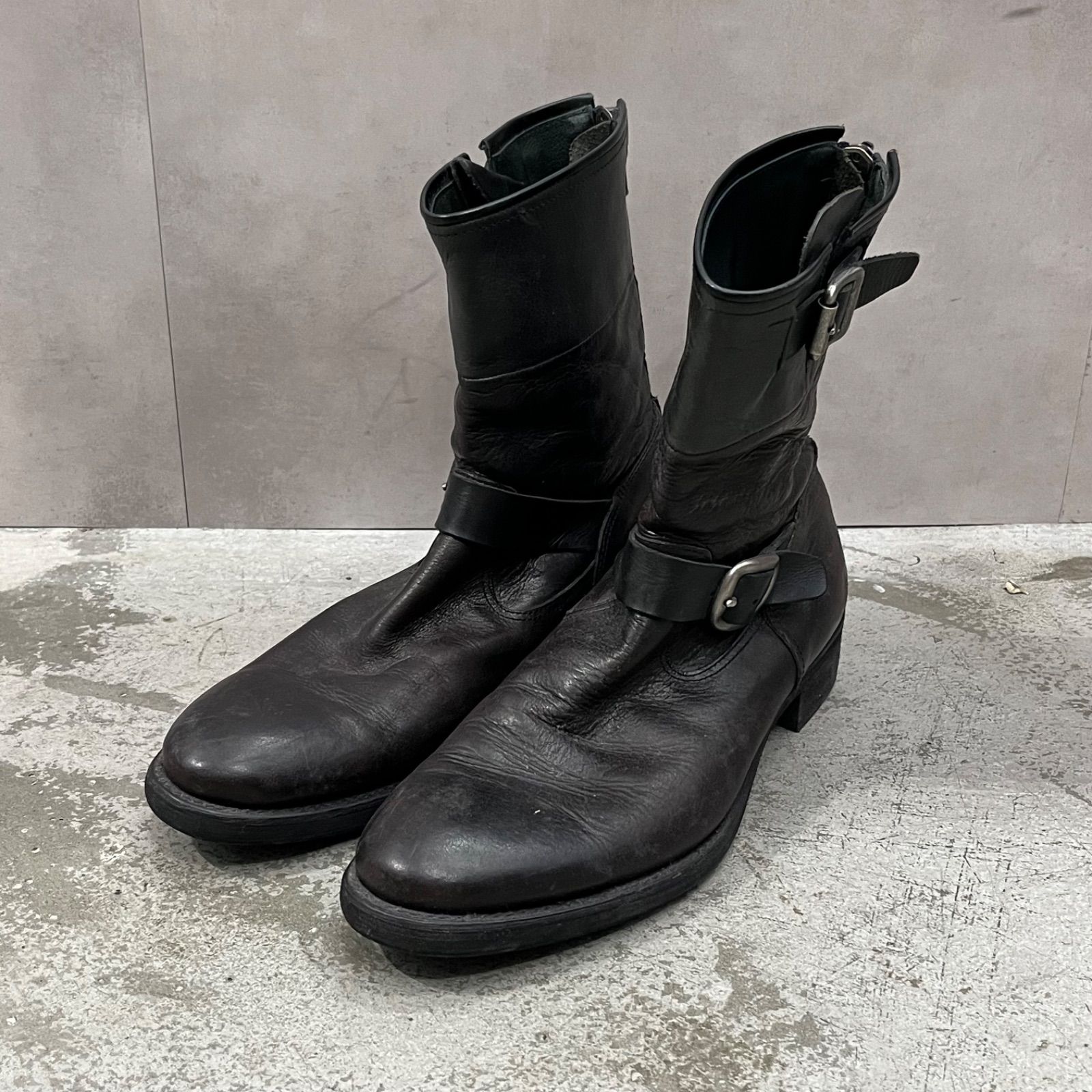 alfredoBANNISTER レースアップ コンバット レザー ブーツ 42 alfredo