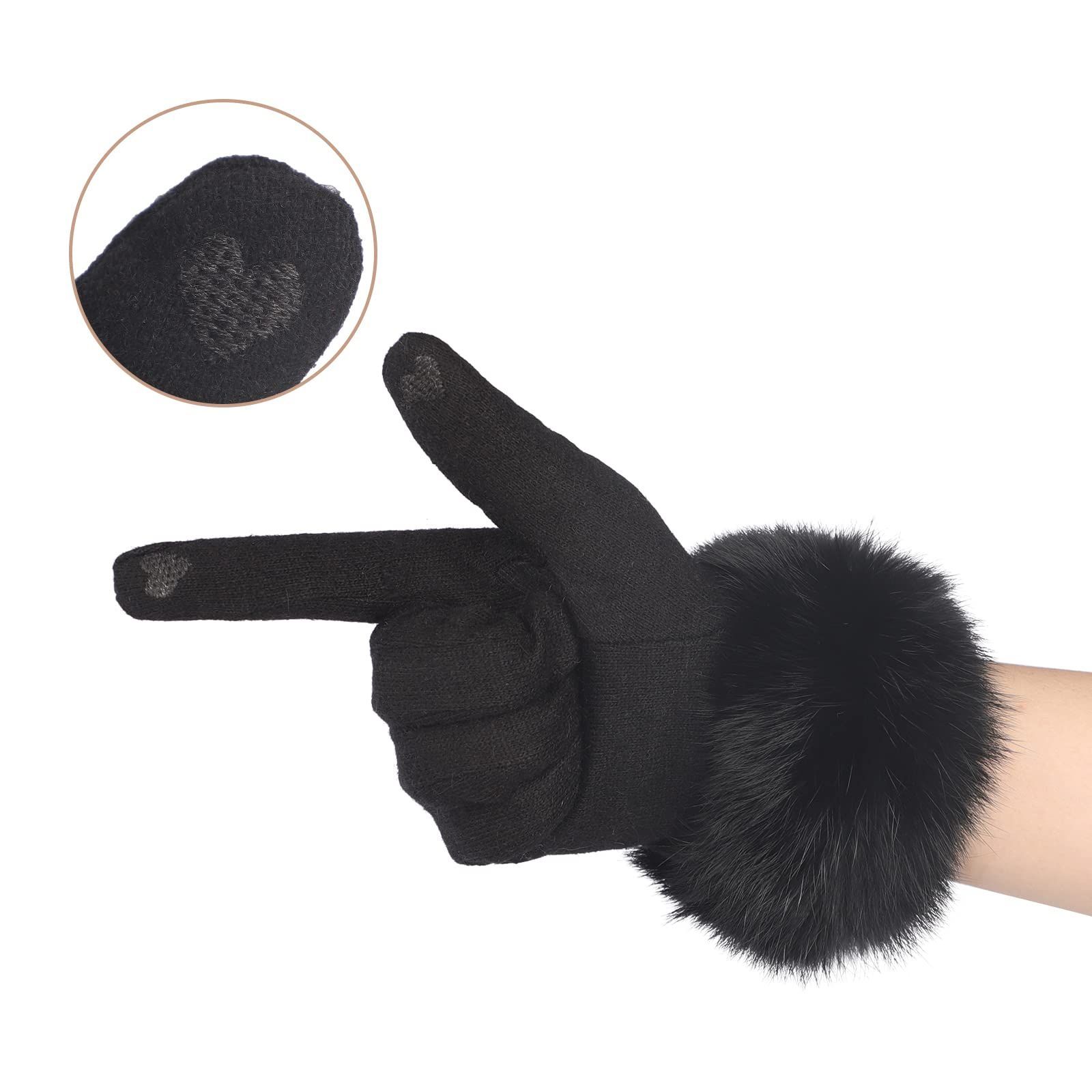 売切注意 お急ぎ下さい アウトドア 運転 雪遊び OL風 通勤 プレゼント 防風 自転車 5本指 ふわふわエコファー 婦人 エレガント 女性冬用 防寒グローブ 暖かい スマホ対応 てぶくろ 寒さ対策 裏起毛 レディース 手袋 IPENN
