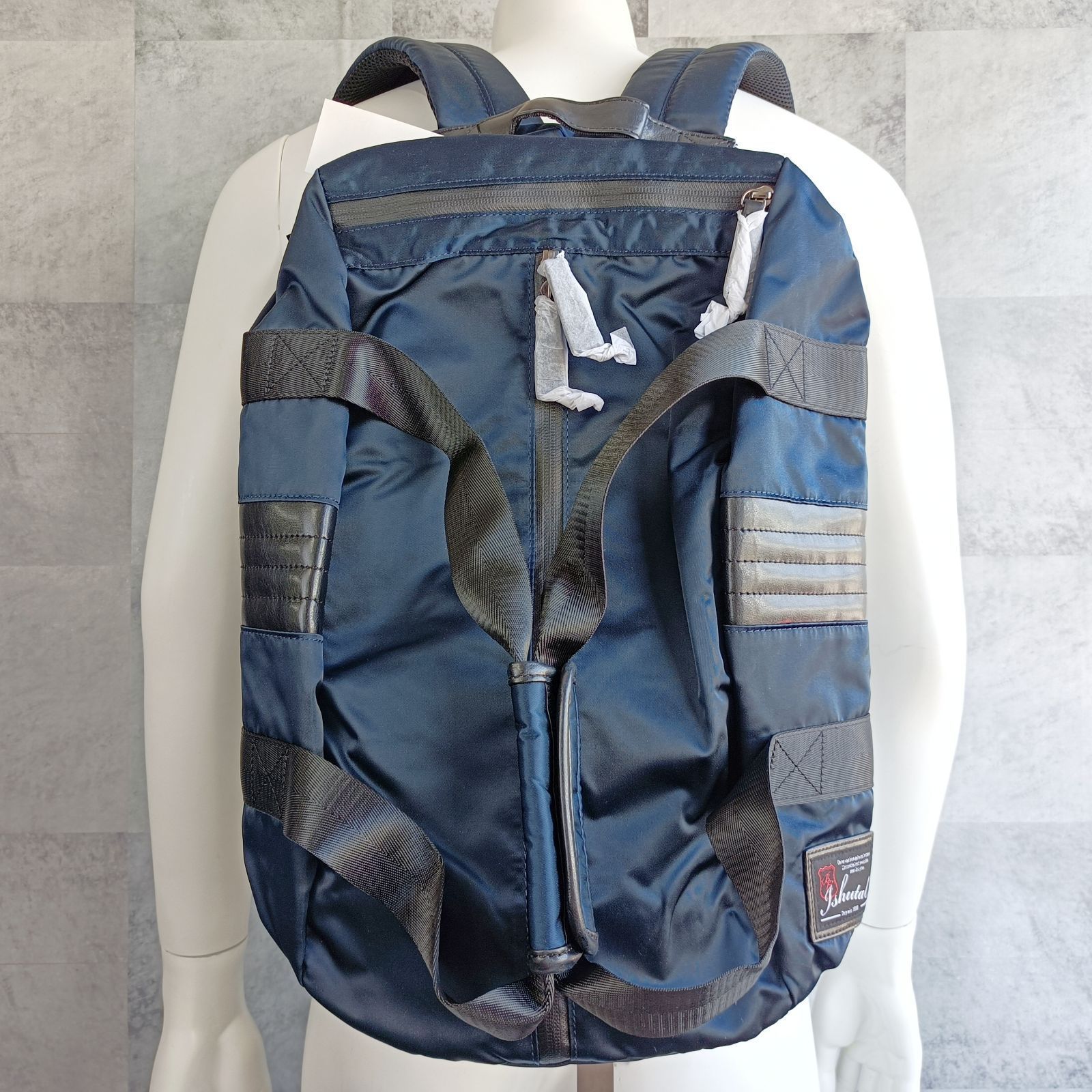 イシュタル リュック ルガーノ、2ウェイボストンリュック、止水ファスナー採用 メンズ ILU-9501 ベージュ