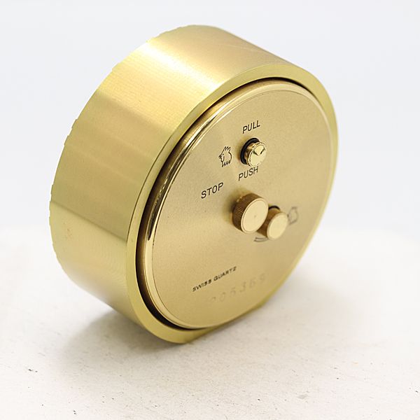  級 ティファニー アトラス テーブルクロック 205369 QZ ゴールド文字盤 置時計 0506000 9 ERT SMZ その他 時計