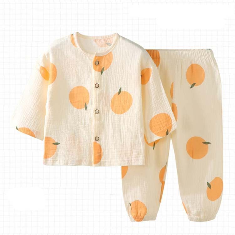 ボタン 保育園 女の子 前開き 半袖 子供 ガーゼ コットン 長袖 ベビー パジャマ キッズ ルームウエア 七分袖 上下セット 綿 100 幼稚園 通園 男の子 夏 夏用 90 春夏秋 oawX 644