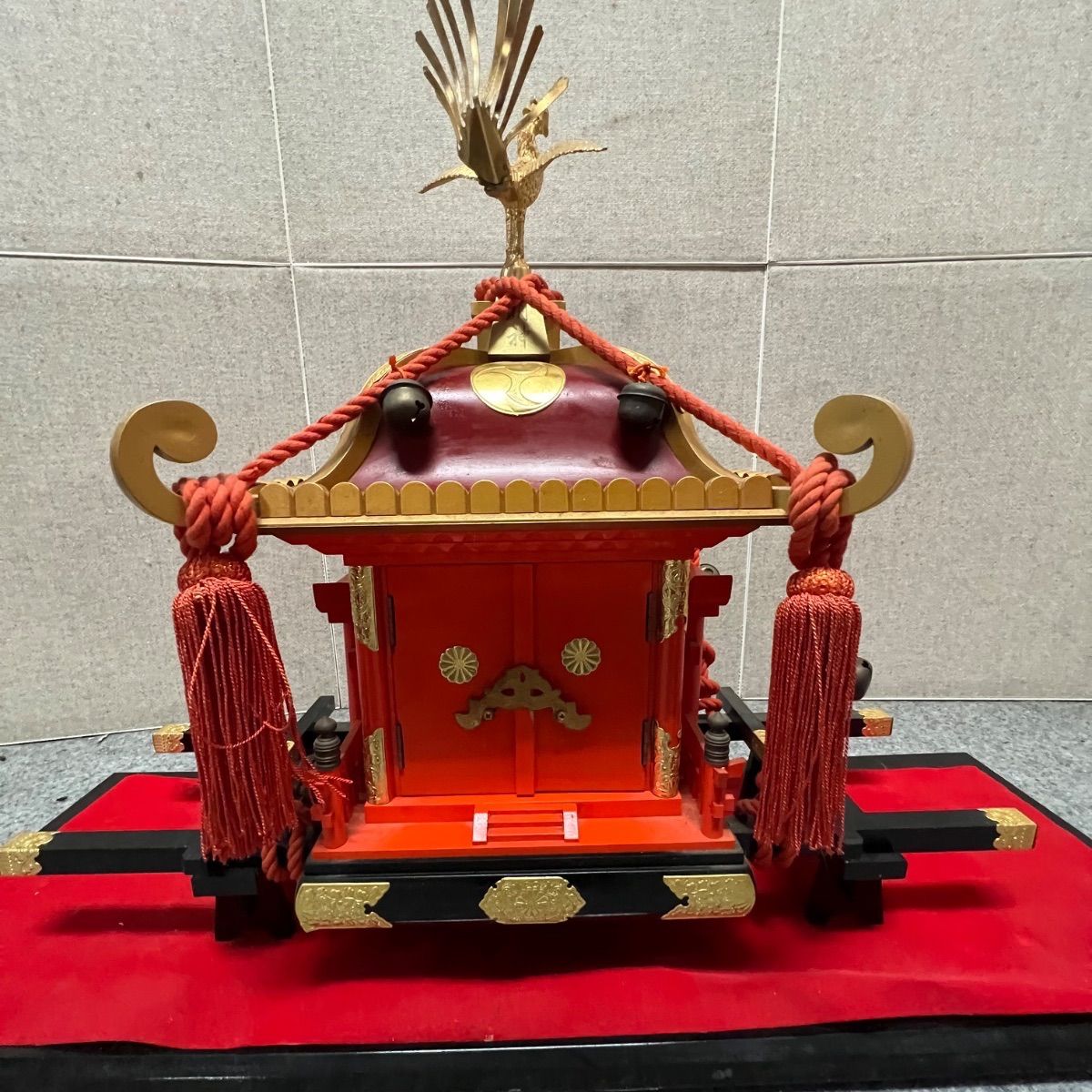 【美術品】citizen シチズン 神輿型 置時計 動作品 神輿時計 装飾時計 メルカリ