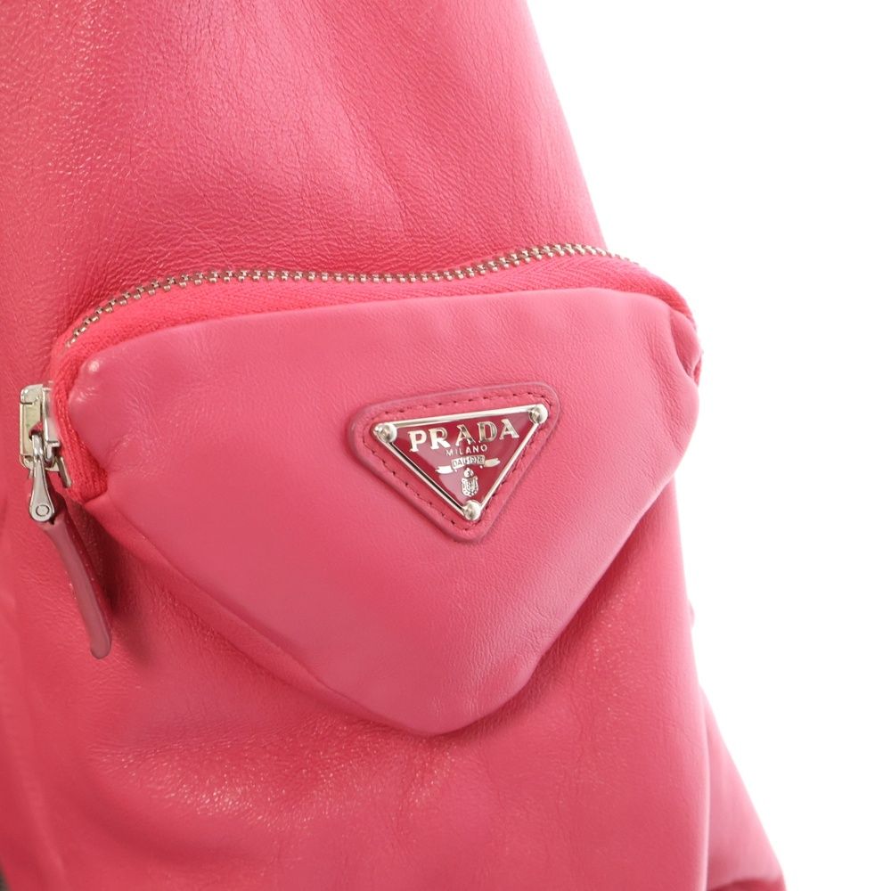 PRADA (プラダ) 21AW Oversized nappa leather bomber jacket