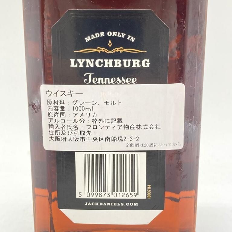 ジャックダニエル ボトルド イン ボンド 1000ml 6本 ジャックダニエル