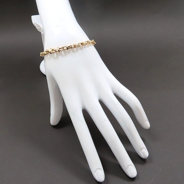ティファニーTiffany & Co. Tナローチェーン　ブレスレット ゴールド TIFFANY&Co ティファニー Tナロー チェーン ブレスレット K18PG