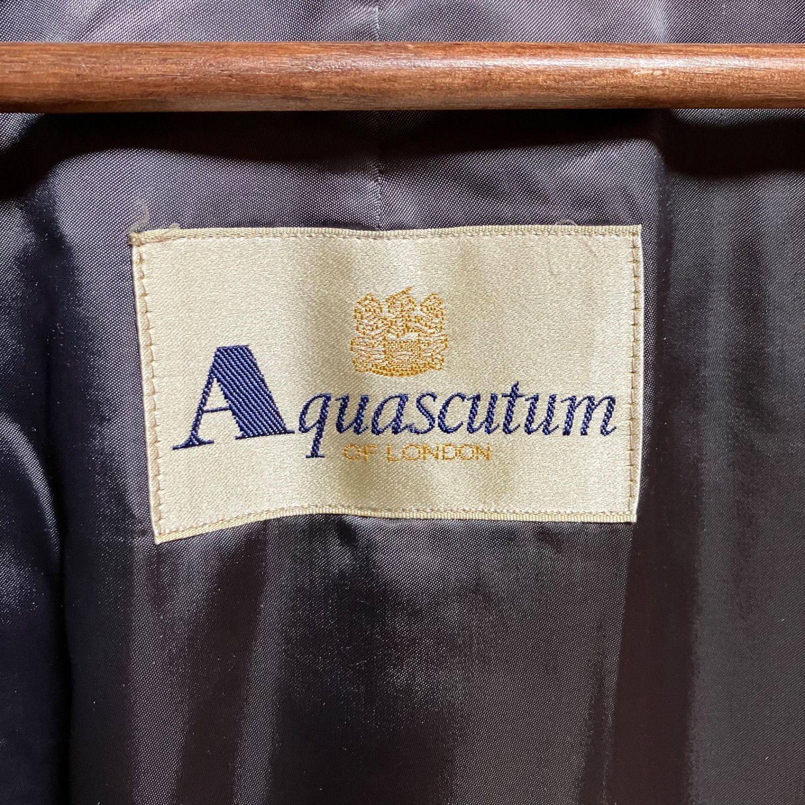 美品！ アクアスキュータム ステンカラーコート S ネイビー バルマカーン 2025年最新】Yahoo!オークション -アクアスキュータムステン