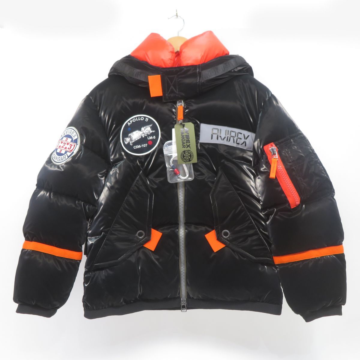 AVIREX XL ダウンジャケット APOLLO 限定モデル ブラック AVIREX アヴィレックス APOLO DOWN JACKET アポロダウンジャケット