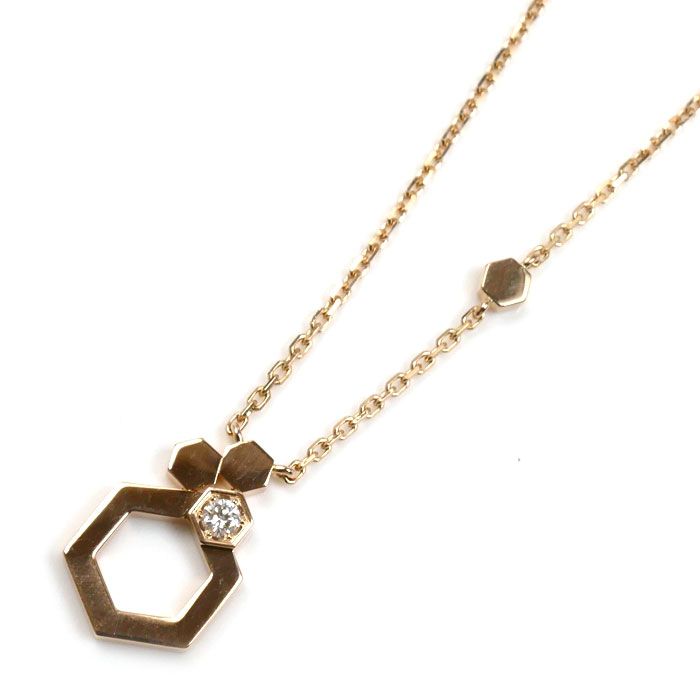 Chaumet ショーメ K18PG ピンクゴールド ビーマイラブ ネックレス 082250 3.9g 42|40|38cm レディース