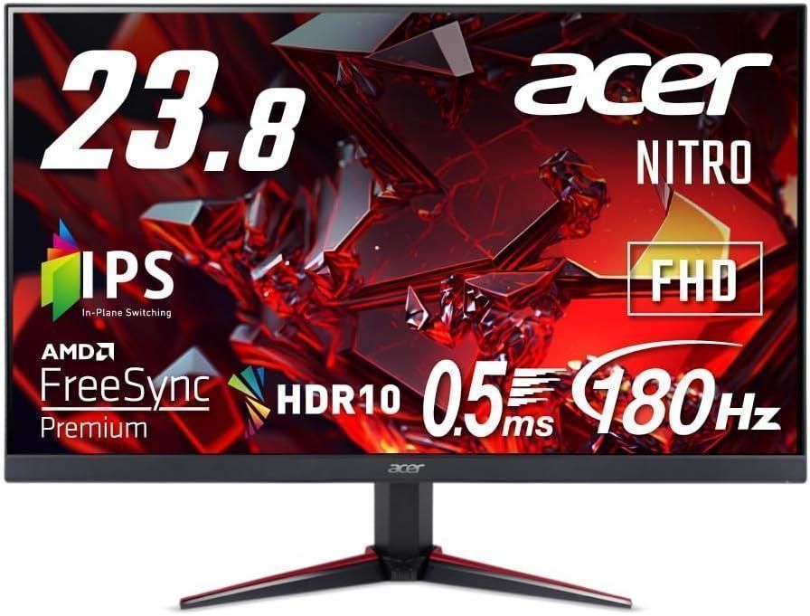 180Hz Acer VG240YM3bmiipx ゲーミングモニター 23.8