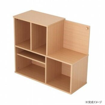 キッズルーム家具 縦横2WAYランドセルラック ナチュラル MIC-35RNA