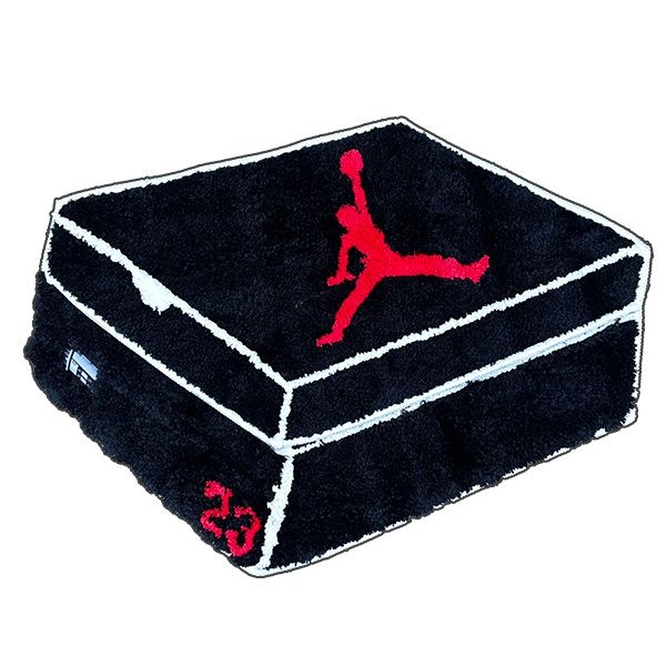 海外限定！非売品！ジョーダン ブラック ボックス ラグマット JORDAN