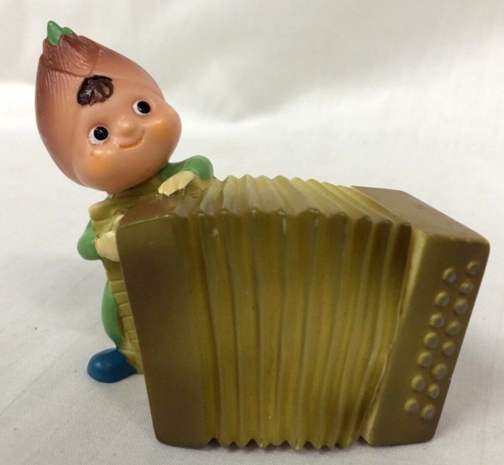 武蔵野銀行 ソフビ貯金箱 タケちゃん アコーデオン 80mm