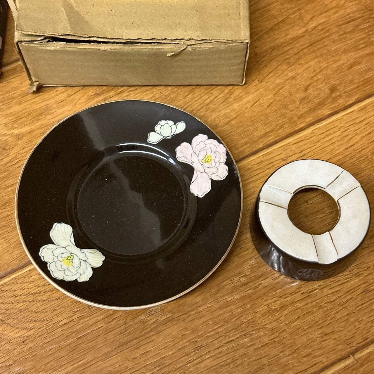 高知漆器 煙草盆などヴィンテージ灰皿3点セット 手提げ煙草盆