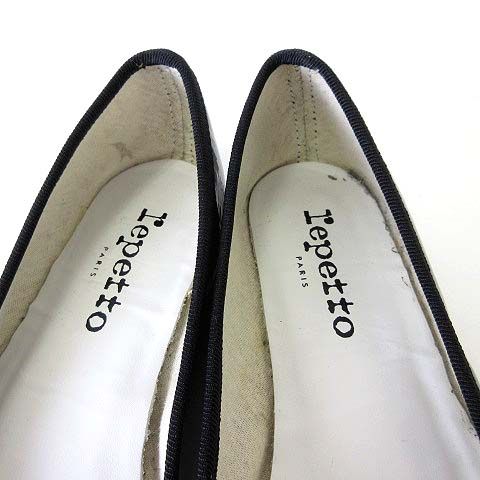 レペット サンドリオン バレエシューズ フラットパンプス 37 リボン エナメル レペット Repetto サンドリオン Cendrillon フラット パンプス