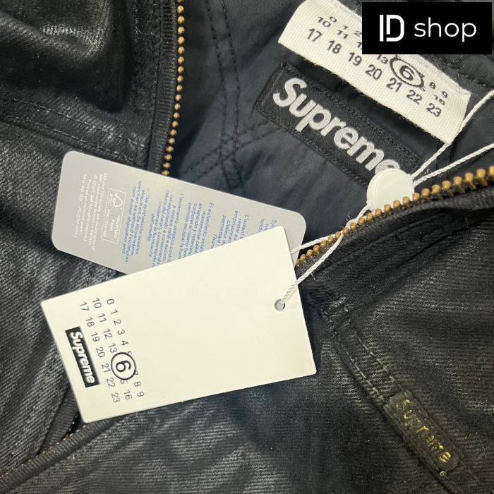 Supreme x MM6 Maison Margiela シュプリーム x MM6メゾンマルジェラ Foil Hooded Work Jacket Black - 24SS フォイル フーデッド ワーク ジャケット ブラック M，L，XL