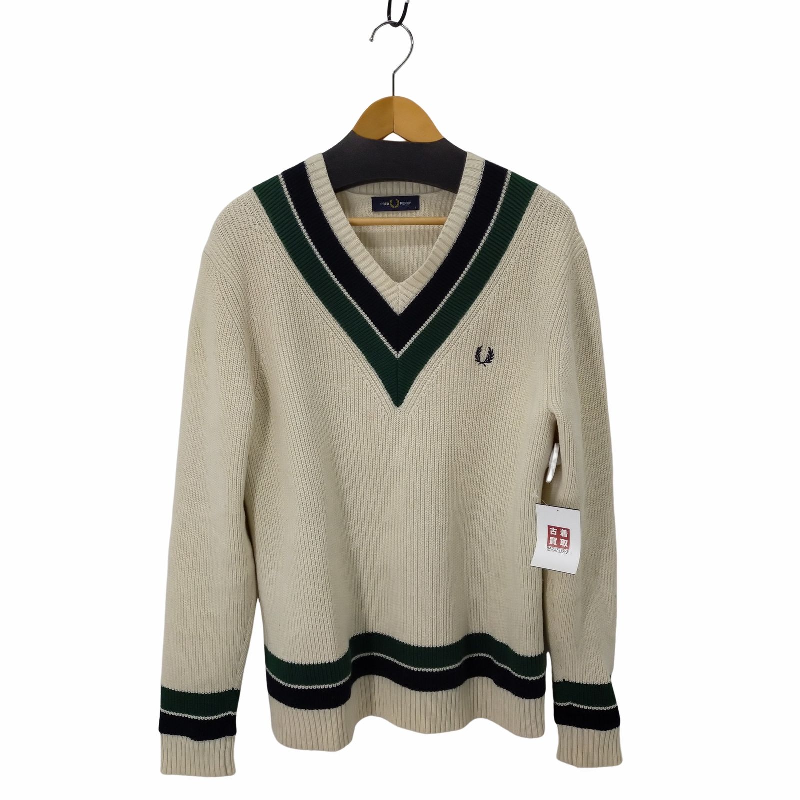 フレッドペリー FRED PERRY ワンポイント刺繍 チルデンニット