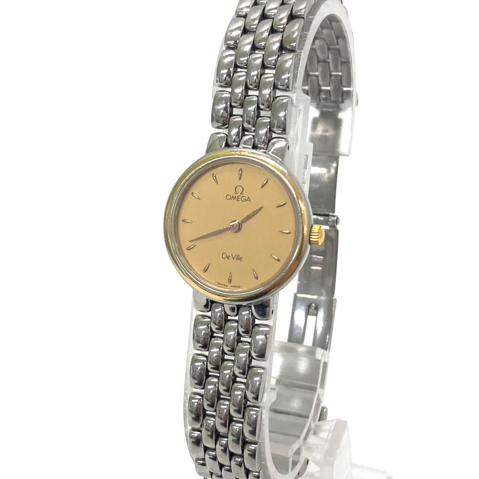 ◇OMEGA◇オメガ デビル De Ville クォーツ シルバー ゴールド