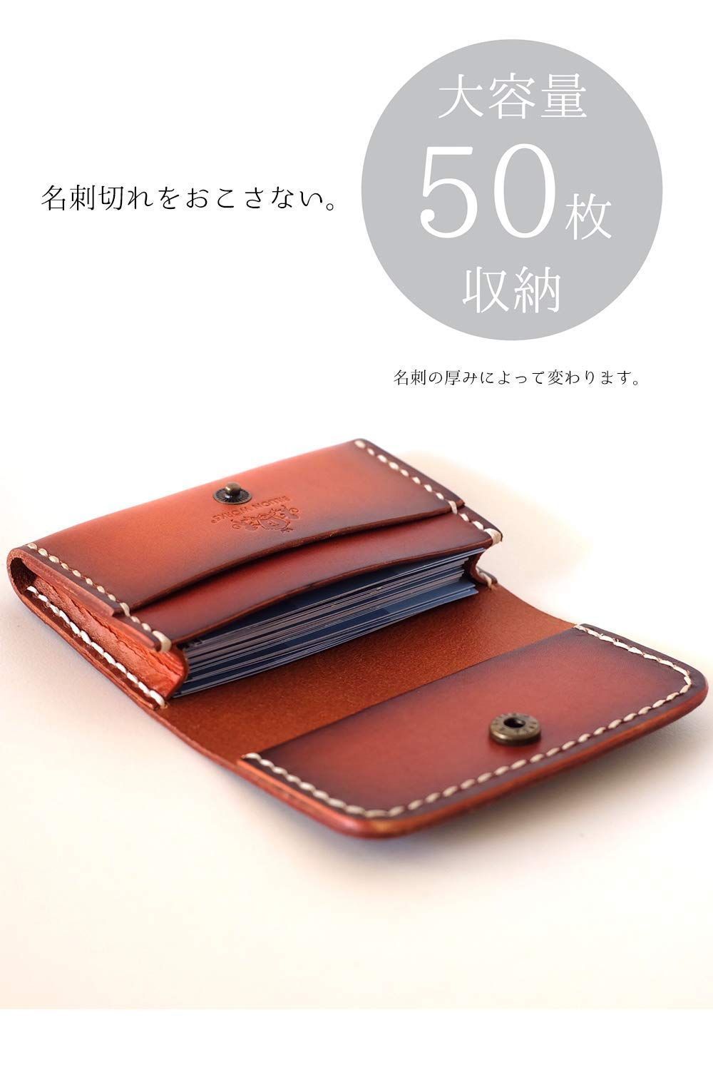 パステルオリーブ ⭐️大特価⭐️新品♡名刺入れ メンズ 本革 薄型 二