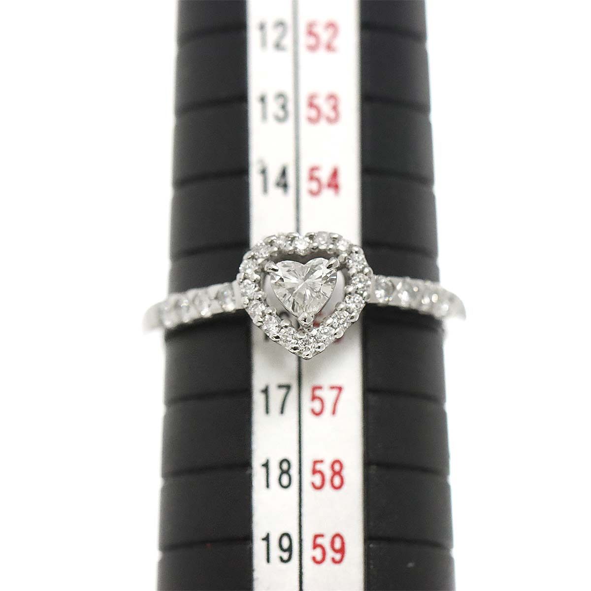 リング 16号 ダイヤ 0.189ct/0.29ct Pt プラチナ 指輪 Diamond Ring  